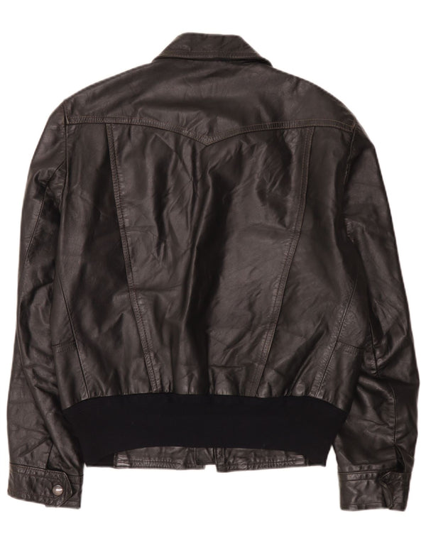 Giacca in pelle da uomo Fibok IT 54 2XL Nera