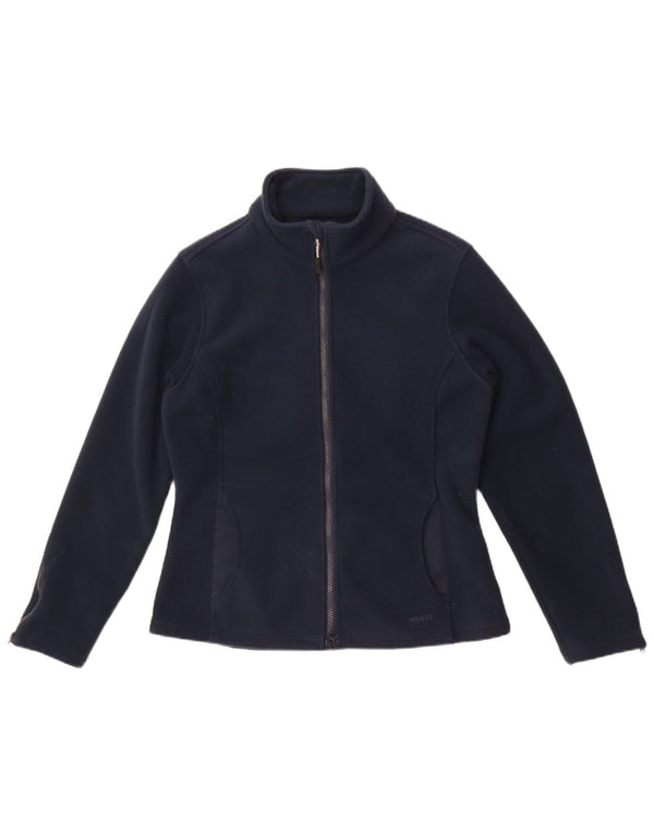Giacca in pile da donna Musto UK 14 grande poliestere blu navy