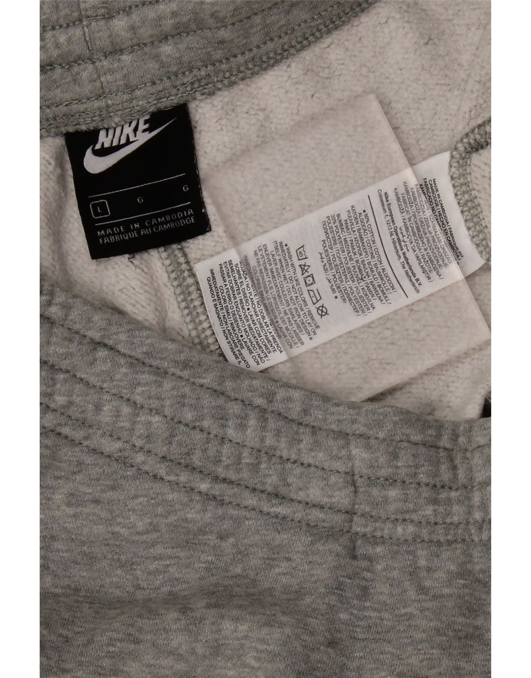 Pantaloni da tuta da uomo Nike Joggers grandi in cotone chiazzato grigio