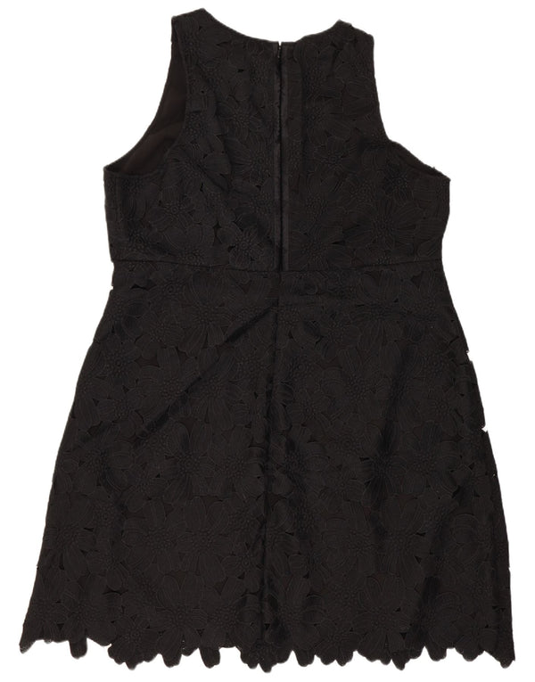 Coast Womens Sleeveless Sheath Dress UK 18 XL  Black Floral Polyester