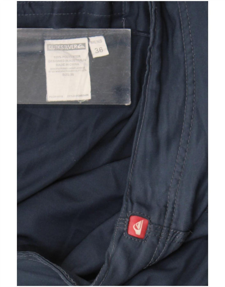 Pantaloncini da bagno grafici da uomo Quiksilver grandi in poliestere blu navy