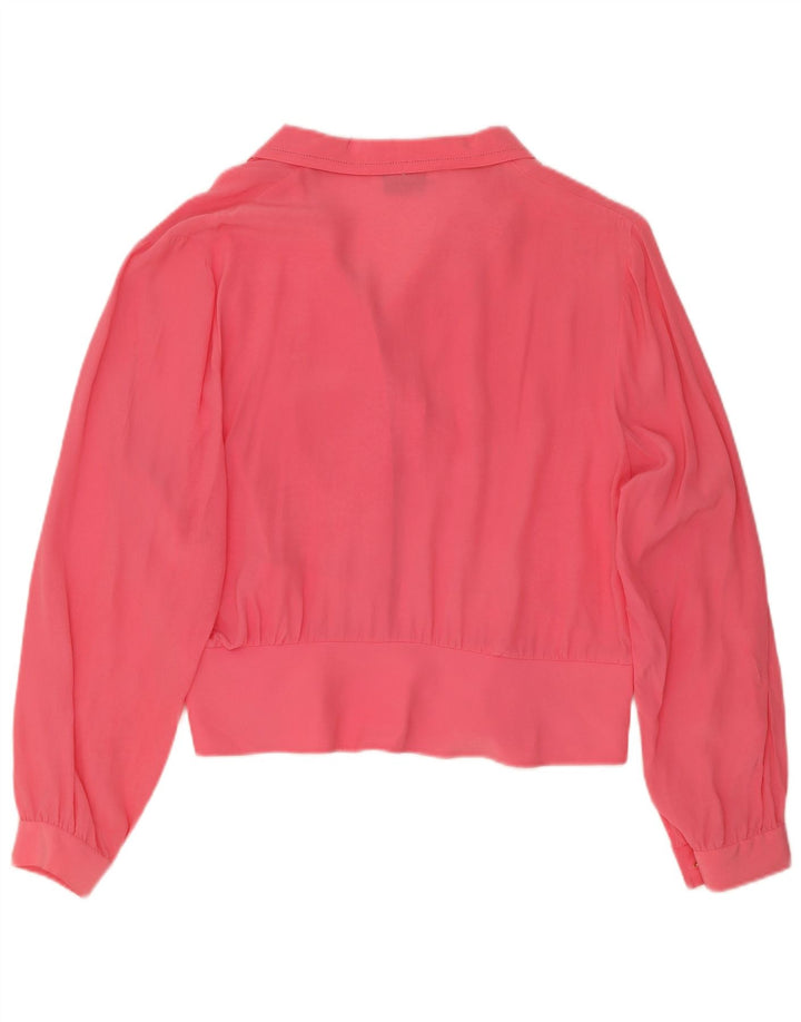Camicia Camicia Donna Nostalghia IT 45 Large Rosa Seta