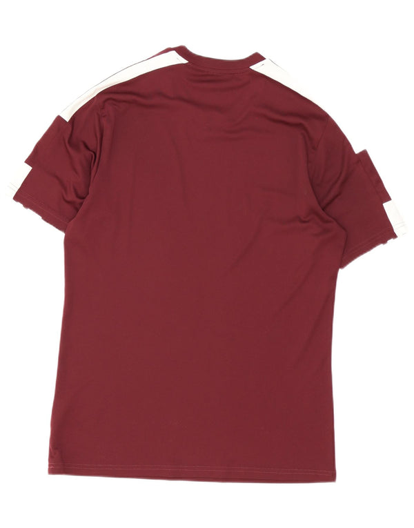 T-shirt Adidas Aeroready da uomo Top in poliestere bordeaux medio
