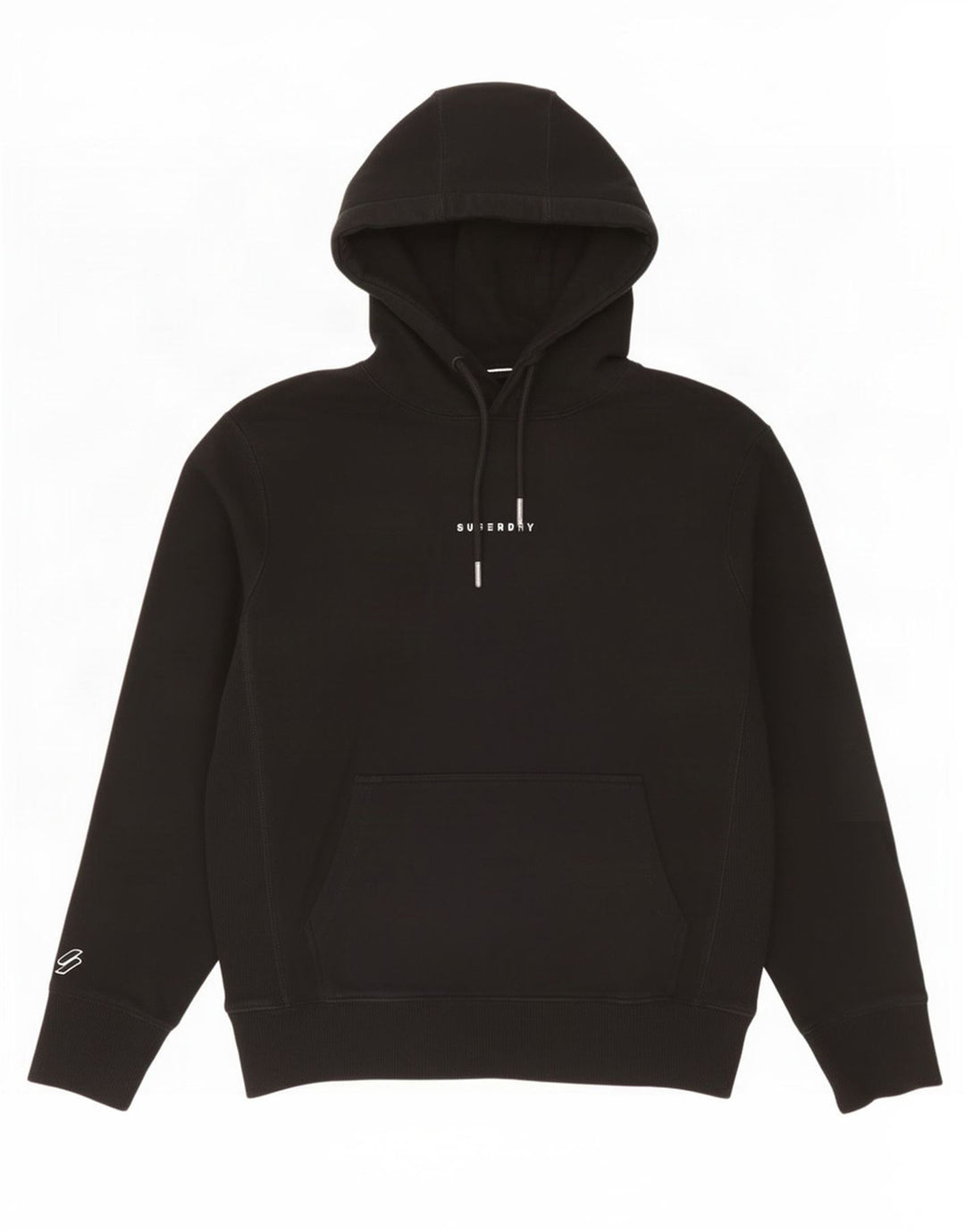 Maglione con cappuccio da uomo Superdry in cotone nero medio