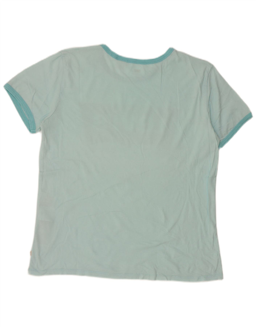 T-shirt grafica da donna Levi's Top UK 16 grande cotone blu