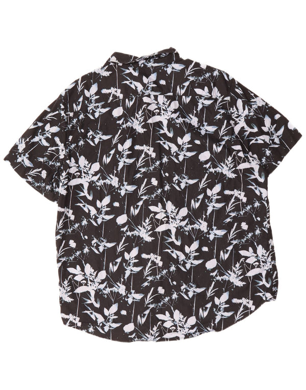 Camicia a maniche corte standard da uomo LEVI'S XL in cotone floreale nero