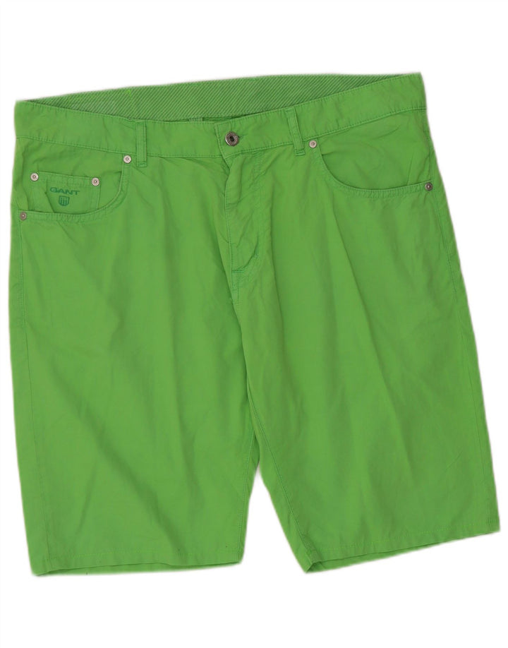 GANT Pantaloncini casual da uomo Tyler Regular Fit W36 Large Green Cotton