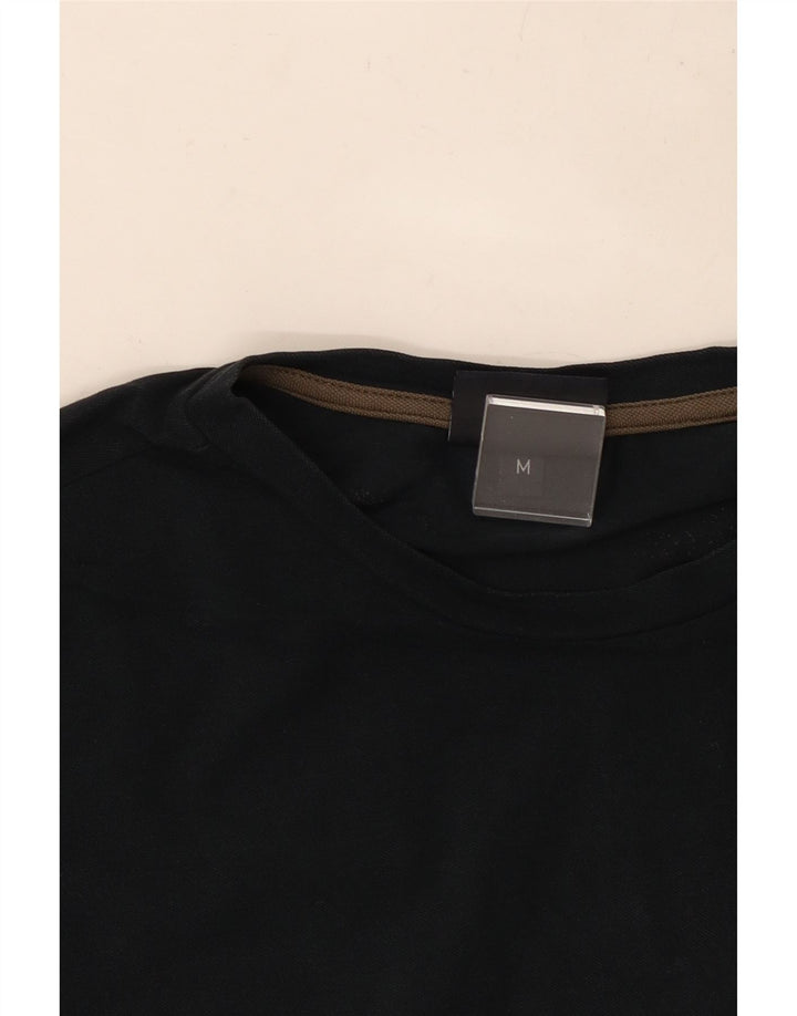 TRUSSARDI JEANS T-shirt grafica da uomo Top in cotone nero medio