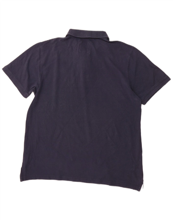 CREW CLOTHING Polo da uomo XL in cotone blu navy