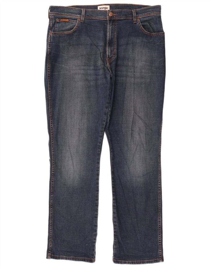 Jeans dritti da uomo Wrangler Texas W38 L32 cotone blu