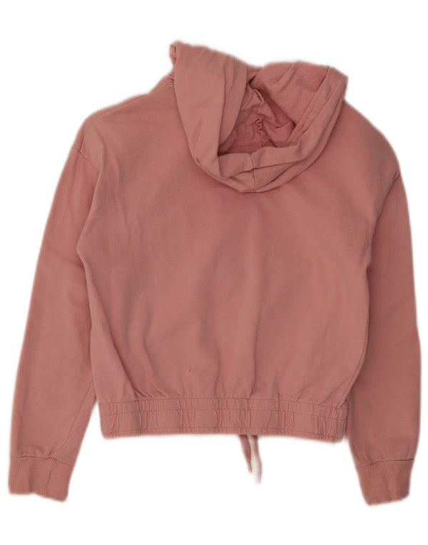 Maglione con cappuccio grafico per ragazze Dkny 7-8 anni in cotone color block rosa