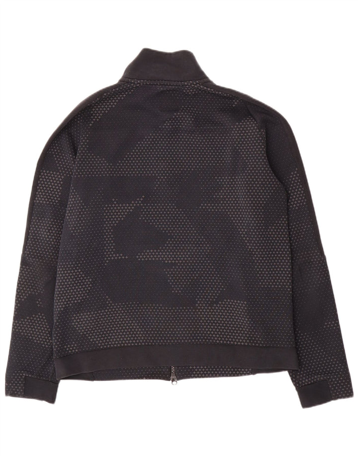 Giacca da ginnastica da uomo Nike, giacca media, blu navy, cotone maculato