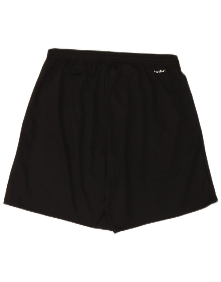 Pantaloncini sportivi da uomo Adidas medi neri in poliestere