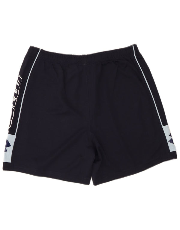 Pantaloncini sportivi grafici da uomo Lotto UK 42/44 XL Poliestere blu navy