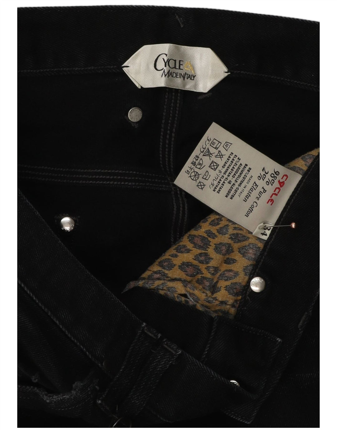 Jeans slim effetto consumato da uomo Cycle W34 L32 cotone nero