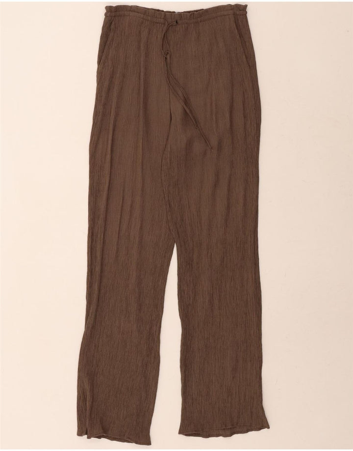 ZARA Womens Straight Chino Trousers Small W26 L33 Grey Viscose Vintage Zara and Second-Hand Zara from Messina Hembry 