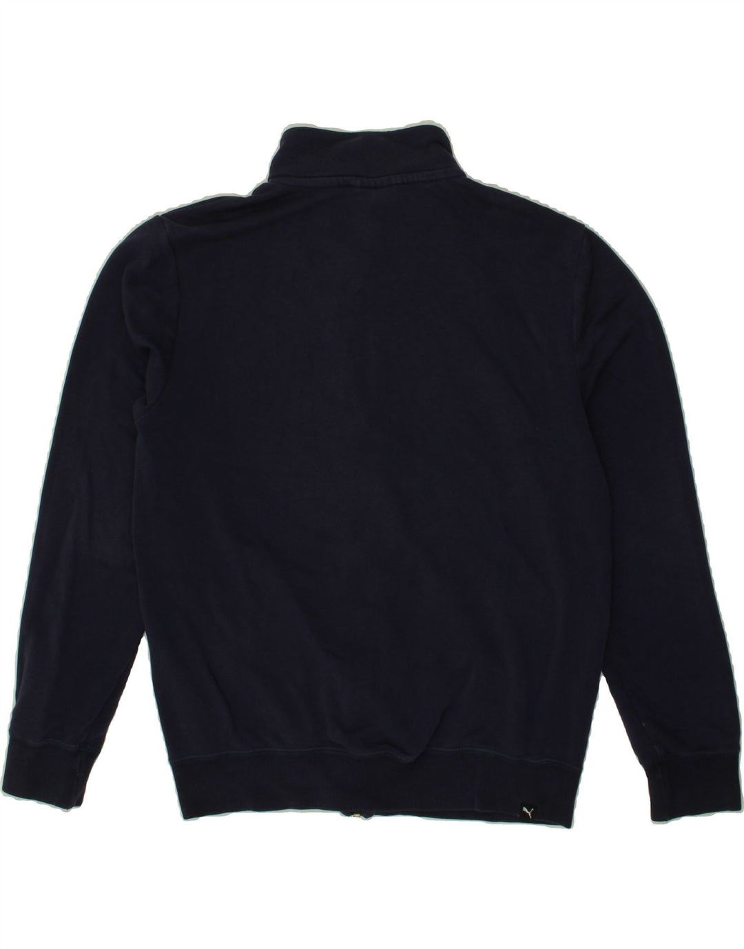 PUMA Mens Graphic Tracksuit Top Jacket Small Navy Blue Cotton Vintage Puma and Second-Hand Puma from Messina Hembry 