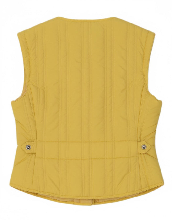 PIKEUR Womens Padded Gilet IT 46 Large Yellow Polyamide