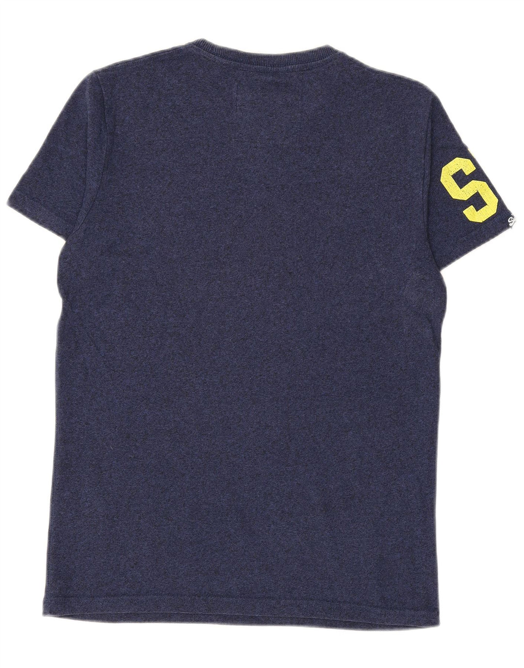 T-shirt grafica da uomo SUPERDRY Top in cotone blu navy medio