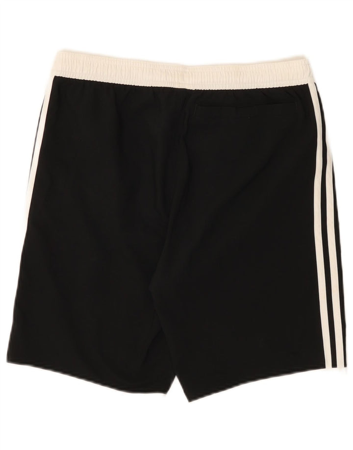 Pantaloncini sportivi Adidas da ragazzo 13-14 anni in poliestere color block nero
