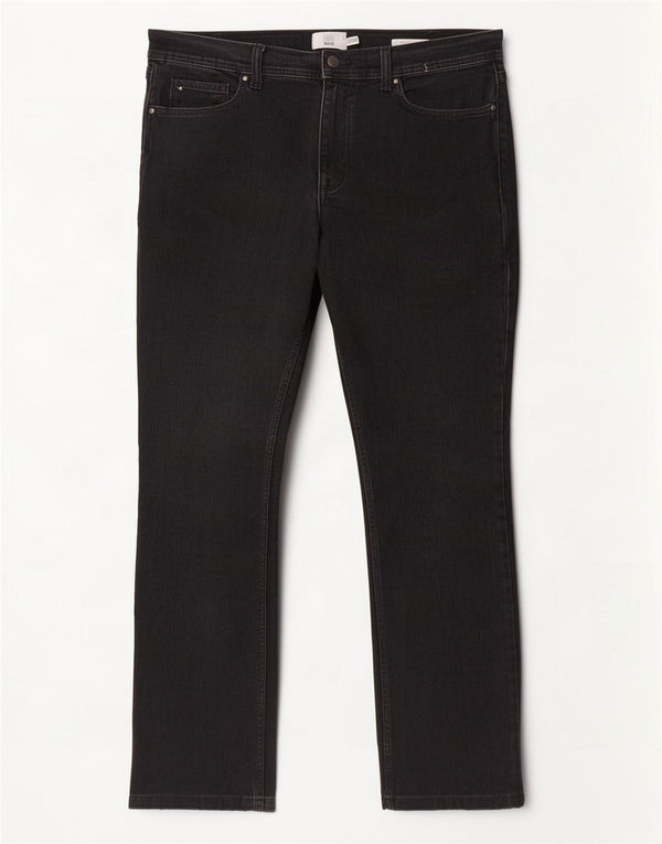 Jeans dritti regolari da uomo Marks & Spencer W36 L31 cotone nero