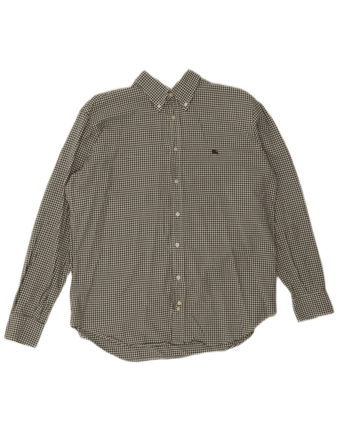 Camicia da uomo Burberry grande a quadretti verdi