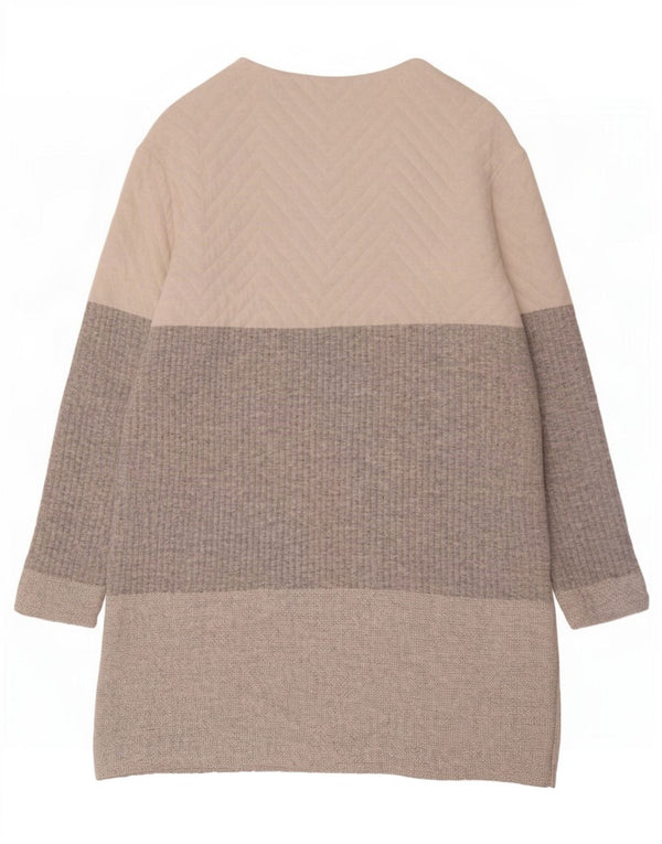 Abito maglione Zara da donna UK 10 piccolo in poliestere color block multicolore