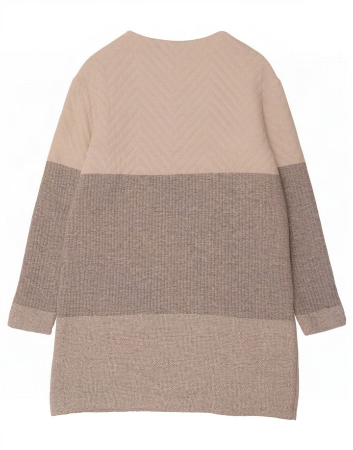 Abito maglione Zara da donna UK 10 piccolo in poliestere color block multicolore