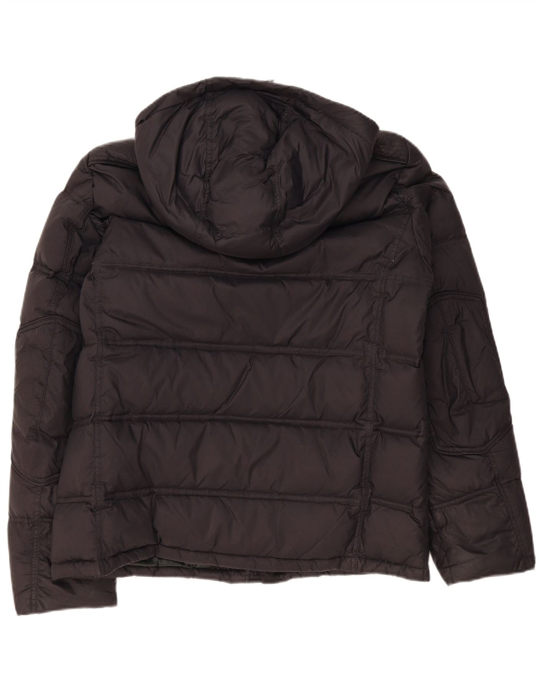 Giacca imbottita con cappuccio da uomo Blauer UK 42 Large nera in poliammide