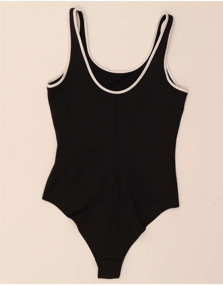 LEVI'S Womens Graphic Sleeveless Bodysuit UK 8 Small Black Vintage Levi's and Second-Hand Levi's from Messina Hembry 