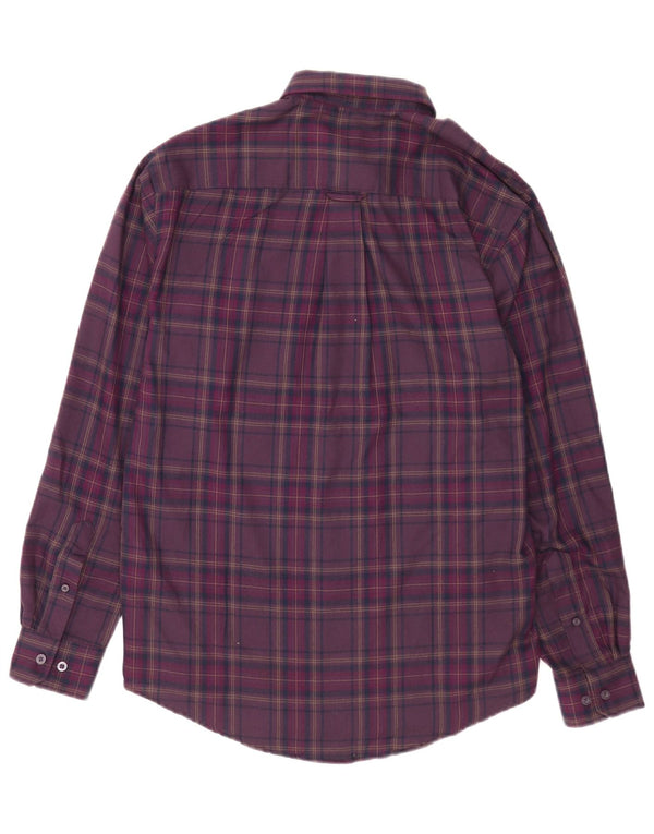 Camicia da uomo in flanella James Pringle Poliestere a quadri viola medio