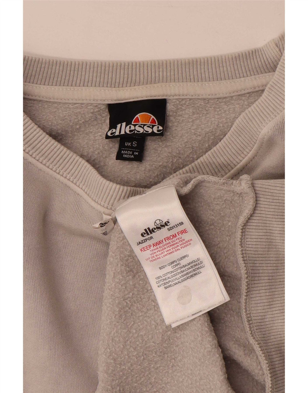 Fila Felpa Uomo Maglione Piccolo Cotone Grigio
