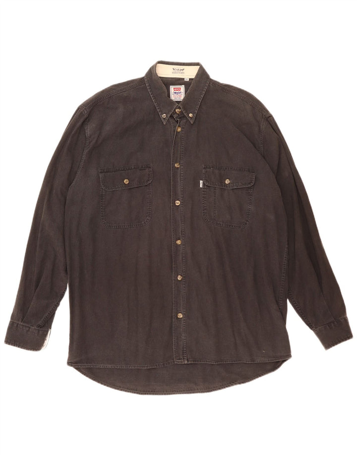 Camicia Levi's da uomo XL in cotone nero