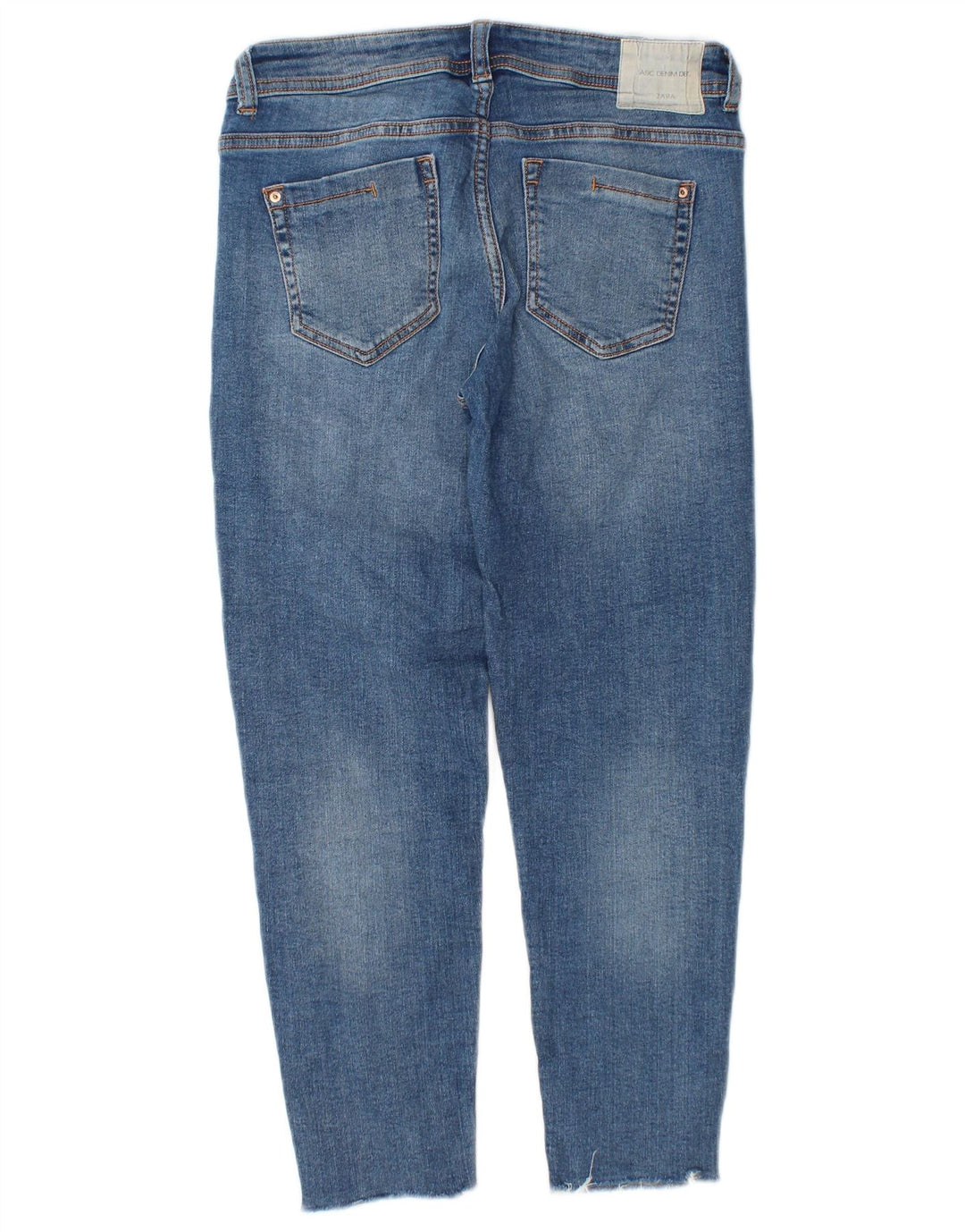 Jeans slim da donna Zara EU 34 2XS W24 L23 Blu