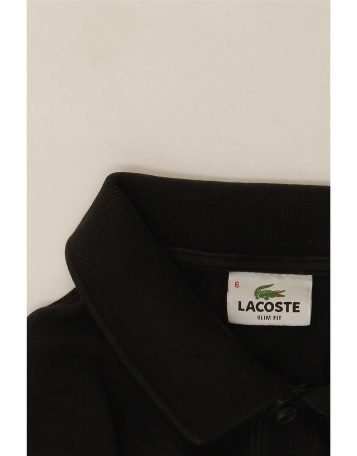 Polo da uomo slim fit Lacoste taglia 6 XL nera