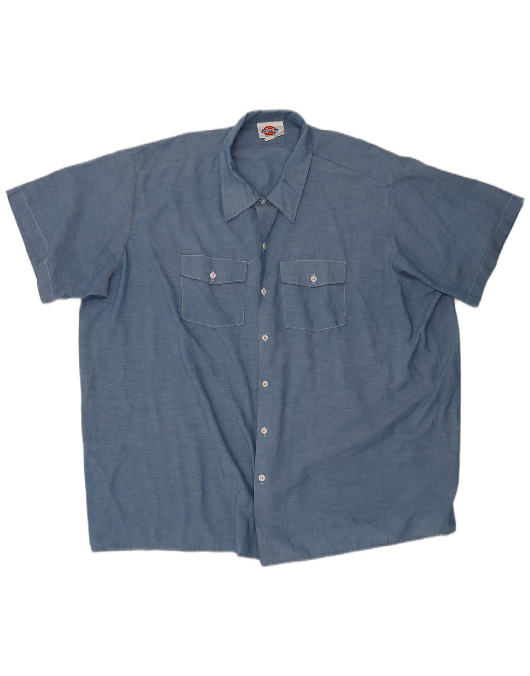 Camicia a maniche corte da uomo Dickies 4XL poliestere blu