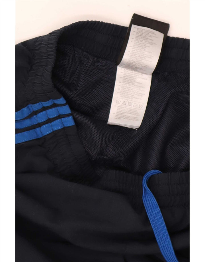 Pantaloni da tuta Adidas Clima 365 da uomo medio poliestere blu navy