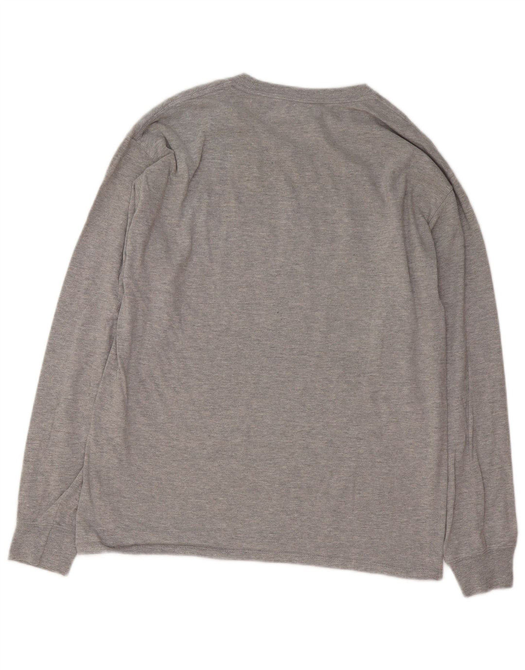 Champion Top grafico da uomo a maniche lunghe in cotone grigio grande