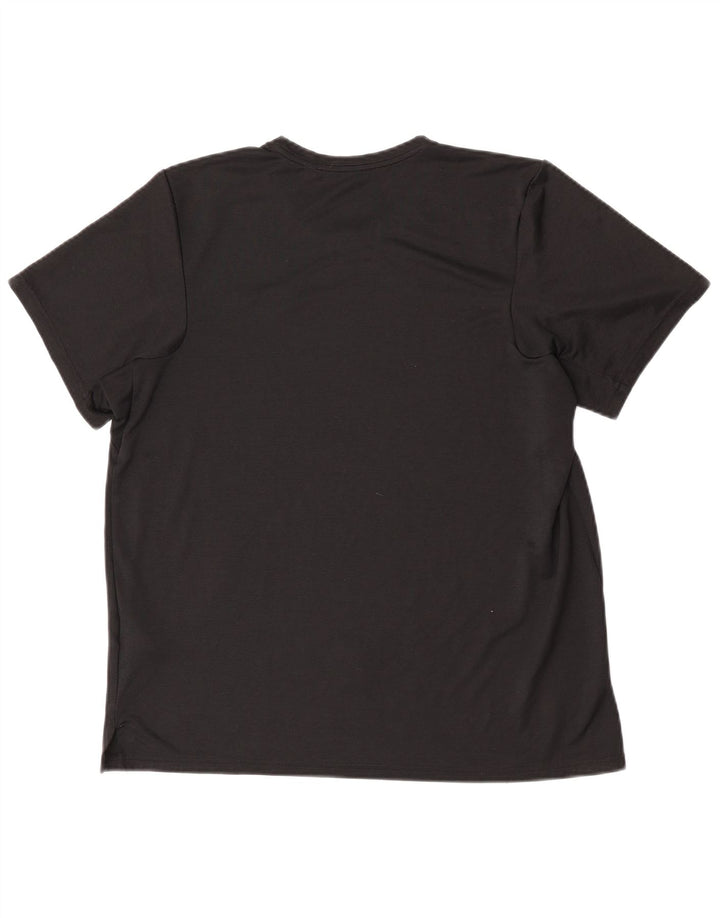 T-shirt Nike Dri Fit da uomo, grande, in poliestere nero
