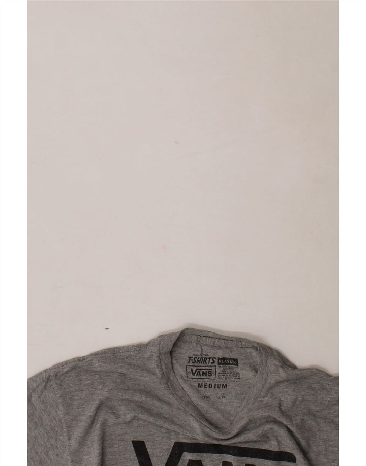 VANS Mens Classic Fit Graphic T-Shirt Top Medium Grey Cotton Vintage Vans and Second-Hand Vans from Messina Hembry 