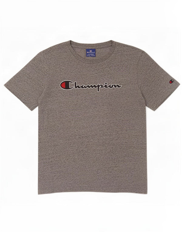T-shirt grafica Champion da ragazzo, 13-14 anni, XL, grigio chiazzato