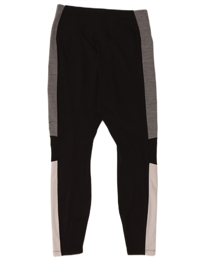 Leggings Nike Dri Fit da donna UK 12 Medium Black Colourblock in poliestere