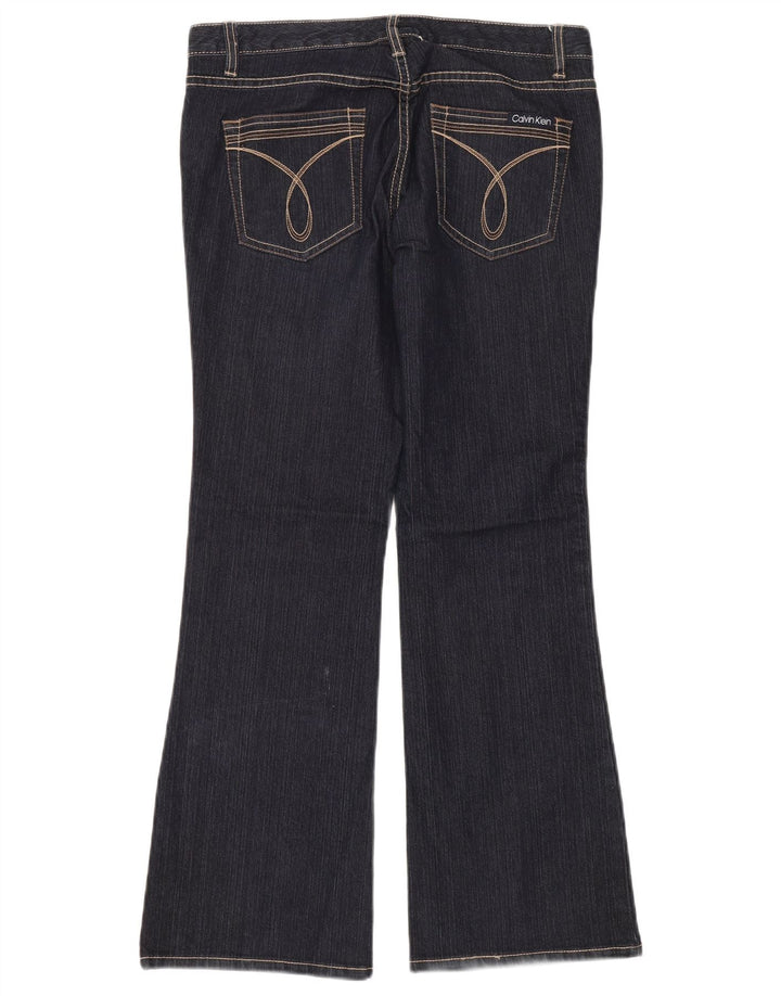 CALVIN KLEIN Jeans svasati da donna US 10 Medium W32 L30 Cotone blu navy