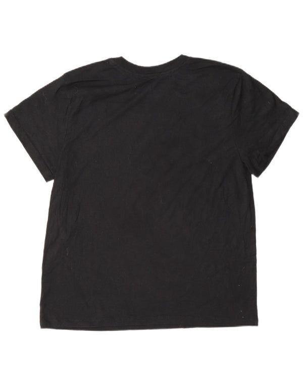 T-shirt da donna Champion Top UK 14 grande cotone nero