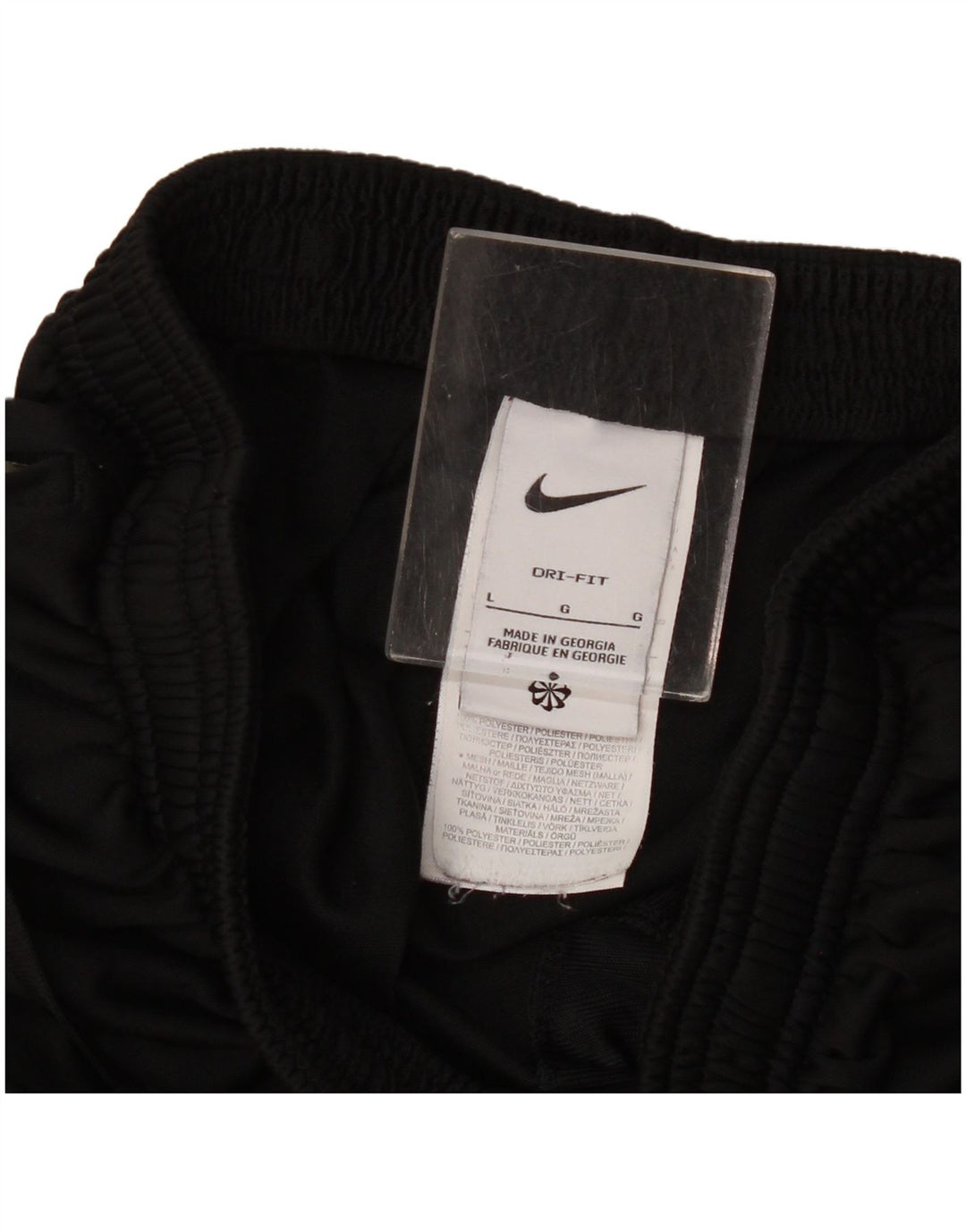 Pantaloni da tuta Nike Dri Fit da uomo, grandi, in poliestere nero