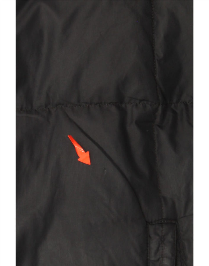 TOMMY HILFIGER Giacca imbottita con cappuccio da uomo UK 42 XL Poliestere nero