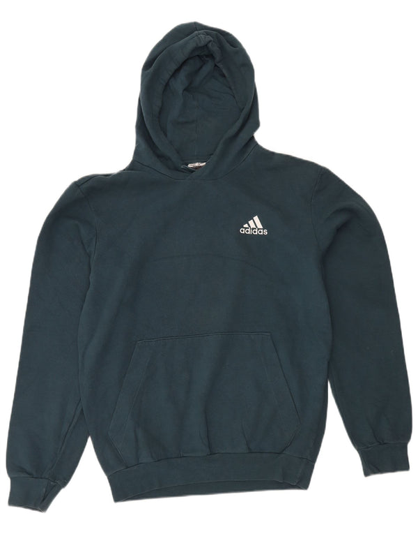 Felpa con cappuccio da uomo Adidas Small in cotone verde
