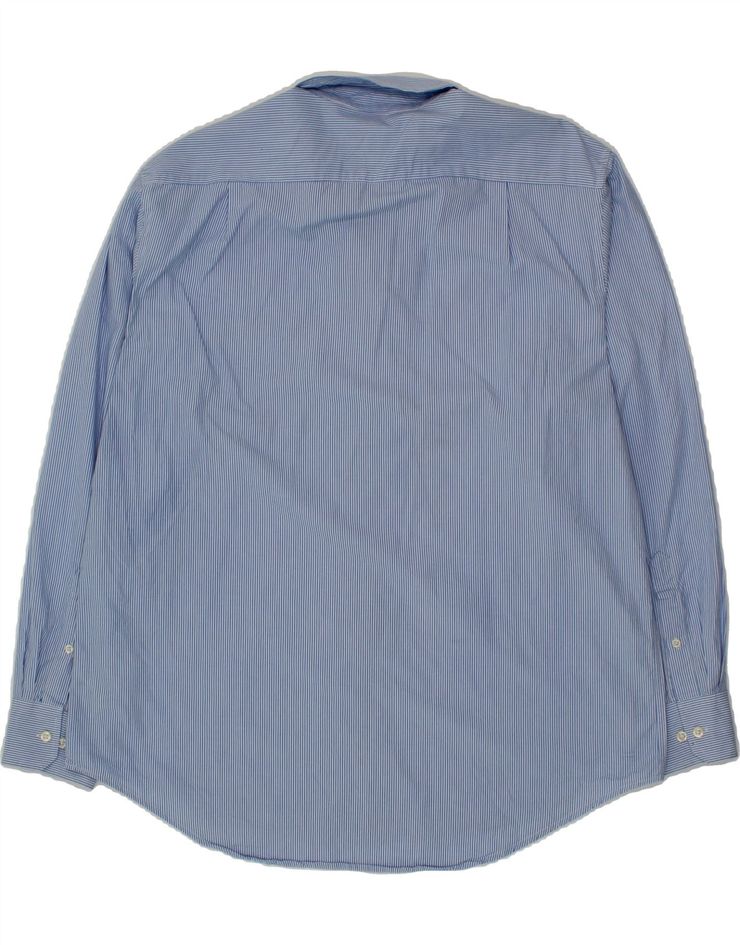 IZOD Mens Shirt Large Blue Pinstripe Cotton Vintage Izod and Second-Hand Izod from Messina Hembry 