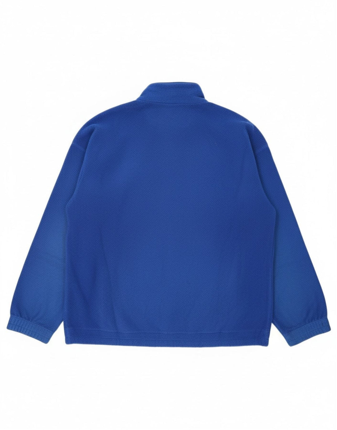 FILA Mens Zip Neck Fleece Jumper IT 50 Medium Blue Polyester