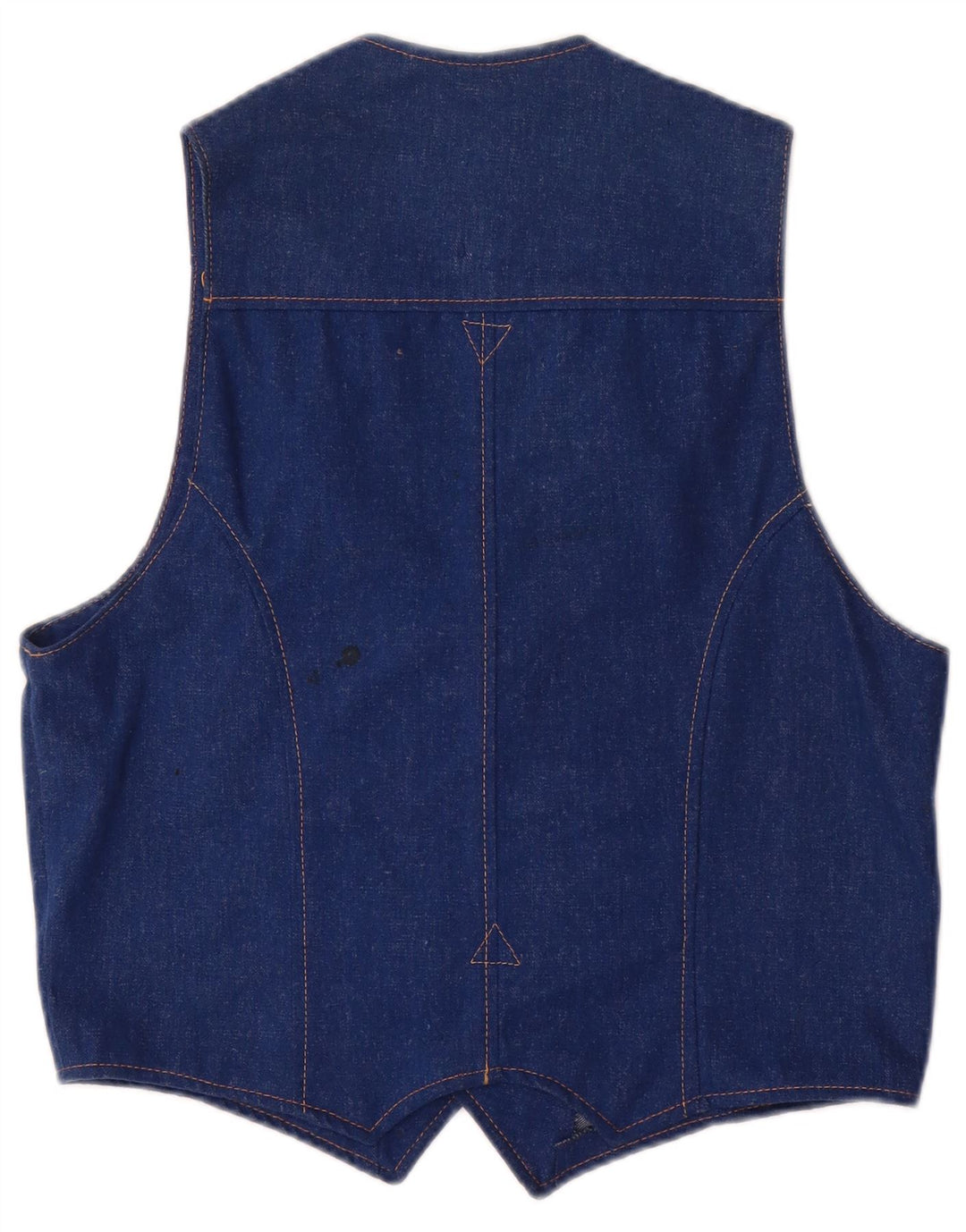 Gilet in denim da donna VINTAGE UK 14 Blu medio